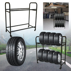 Rolling Tire Cart Rack Organizer