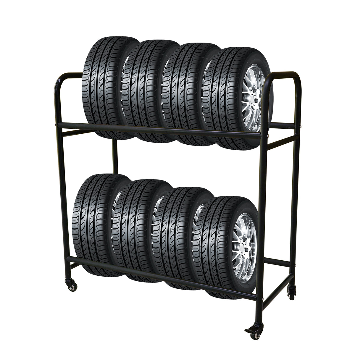 Rolling Tire Cart Rack Organizer