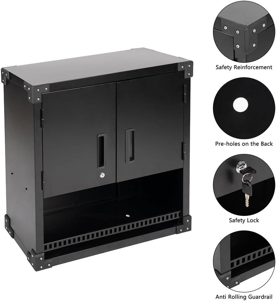 Metal Wall Storage Cabinet with Lock