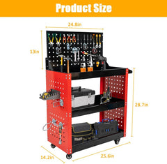 660lbs Load Capacity Heavy Duty Mechanic Tool Storage Cart