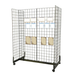 2' x 6' Gridwall Panel Tower with T-Legs Gondola Base