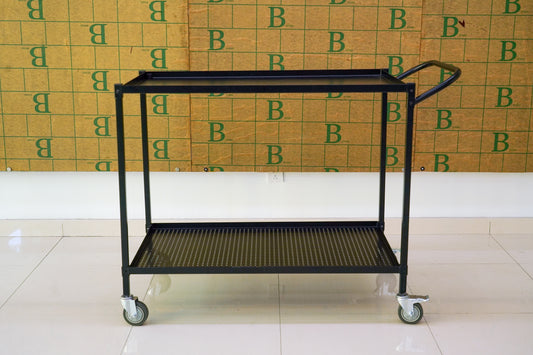 2 Tier 900LBS Utility Cart with Wheels and Handles