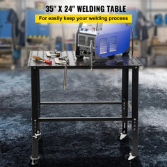 35"×24" 600 lbs Load Capacity Welding Workbench Table