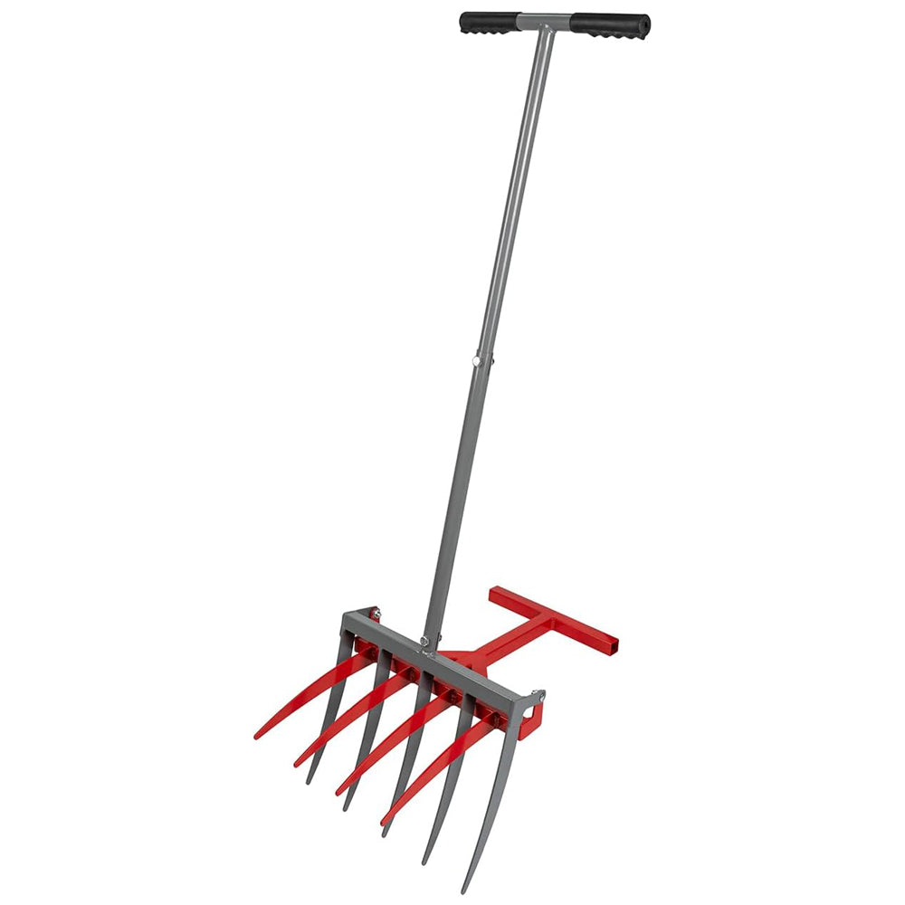 Broad Fork Tool Cultivator Manual Hand with 5+4 Steel Tines